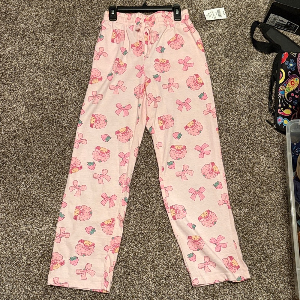 Pink Strawberry Shortcake Pajama Pants